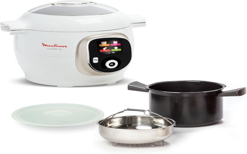 You are currently viewing Moulinex Cookeo+ Multicuiseur intelligent haute pression, 6 L, 150 recettes intégrées, Sans surveillance, Ecran intuitif, Guide de cuisson pas à pas, Application dédiée, Blanc CE85CA10